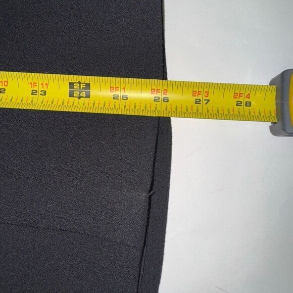 Halston Black Open Front Blazer Jacket | Size 8 | Longline Minimalist - Picture 11 of 11